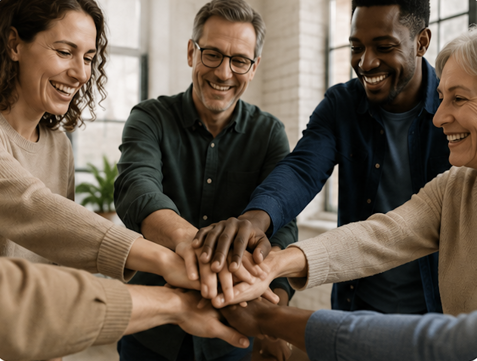 Réunion et collaboration entre membres et partenaires du Collectif Alpha à Bruxelles